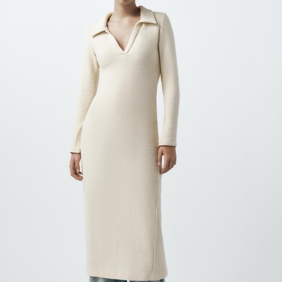 Zara boucle long sleeve dress - Picture 3 of 12